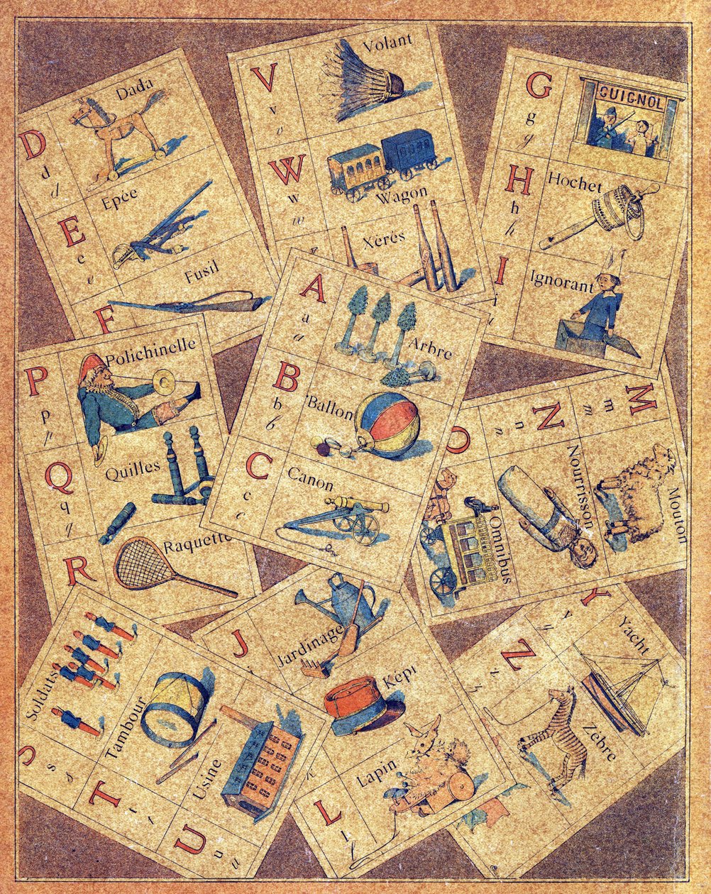 Az ABC des joujoux vagy Alphabet des petits 4. borítója alkotó: Gaston Quenioux
