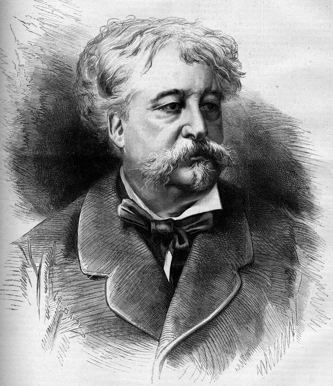 Jules Noriac (1827-1882) francia író, kritikus és újságíró portréja. G. Vuillier metszete a „” Le Monde Illustré”” 1332. számában, október 7-én alkotó: Gaston Vuillier