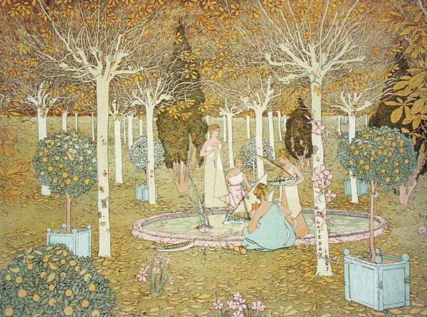 A parkban alkotó: Gaston de Latenay
