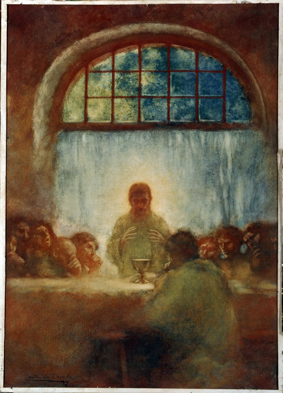 La Vacsora (Az utolsó vacsora). Gaston de La Touche (1854-1913) festménye alkotó: Gaston de Latouche