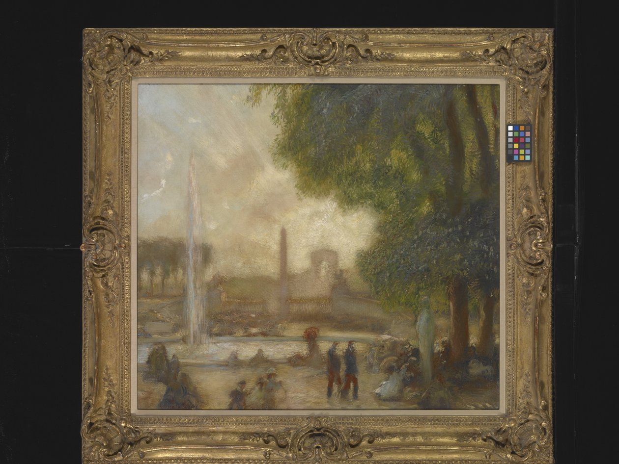 The Pool At Tuileries (olaj, vászon) alkotó: Gaston de Latouche