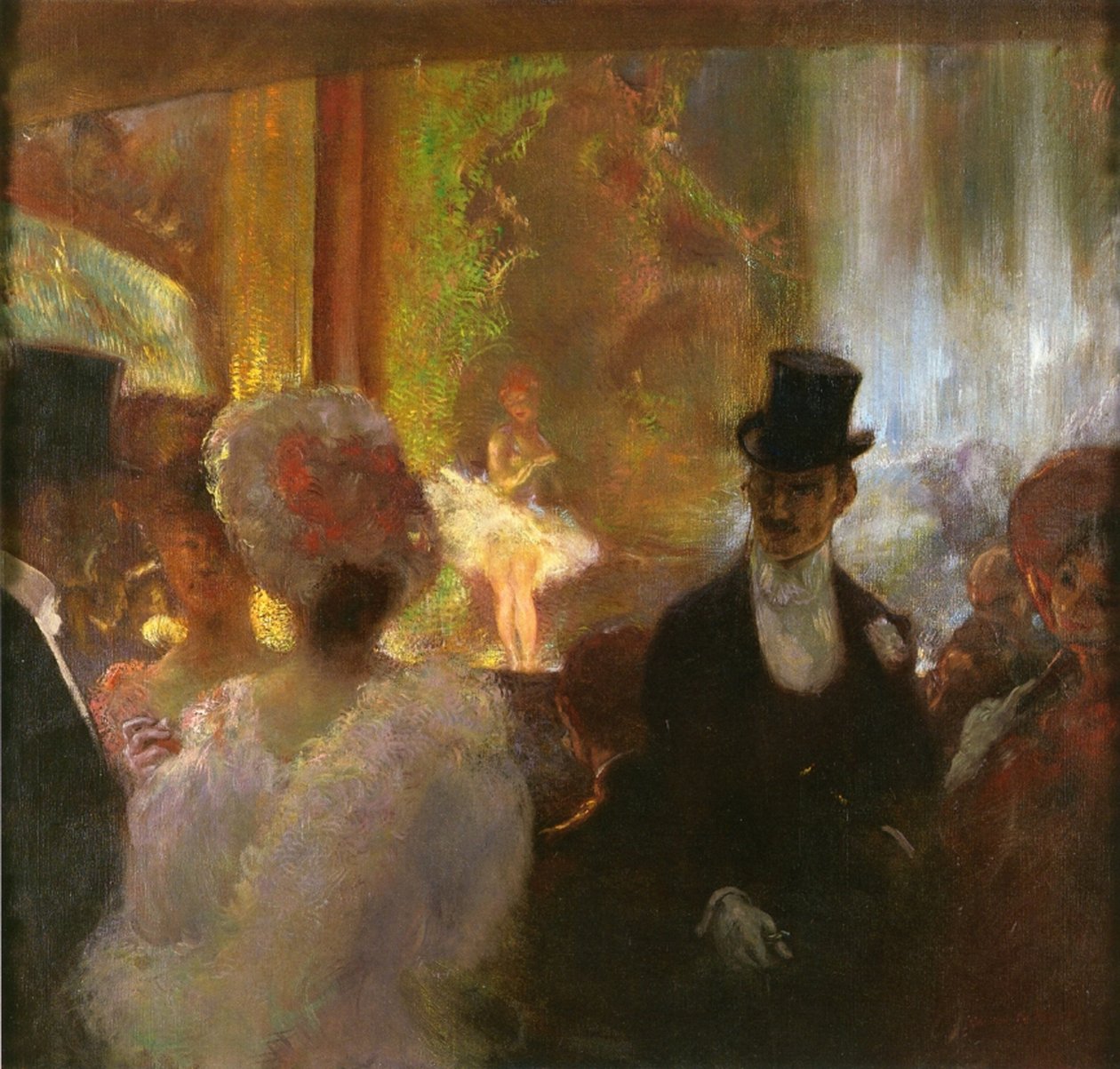 A Zeneteremben alkotó: Gaston de la Touche