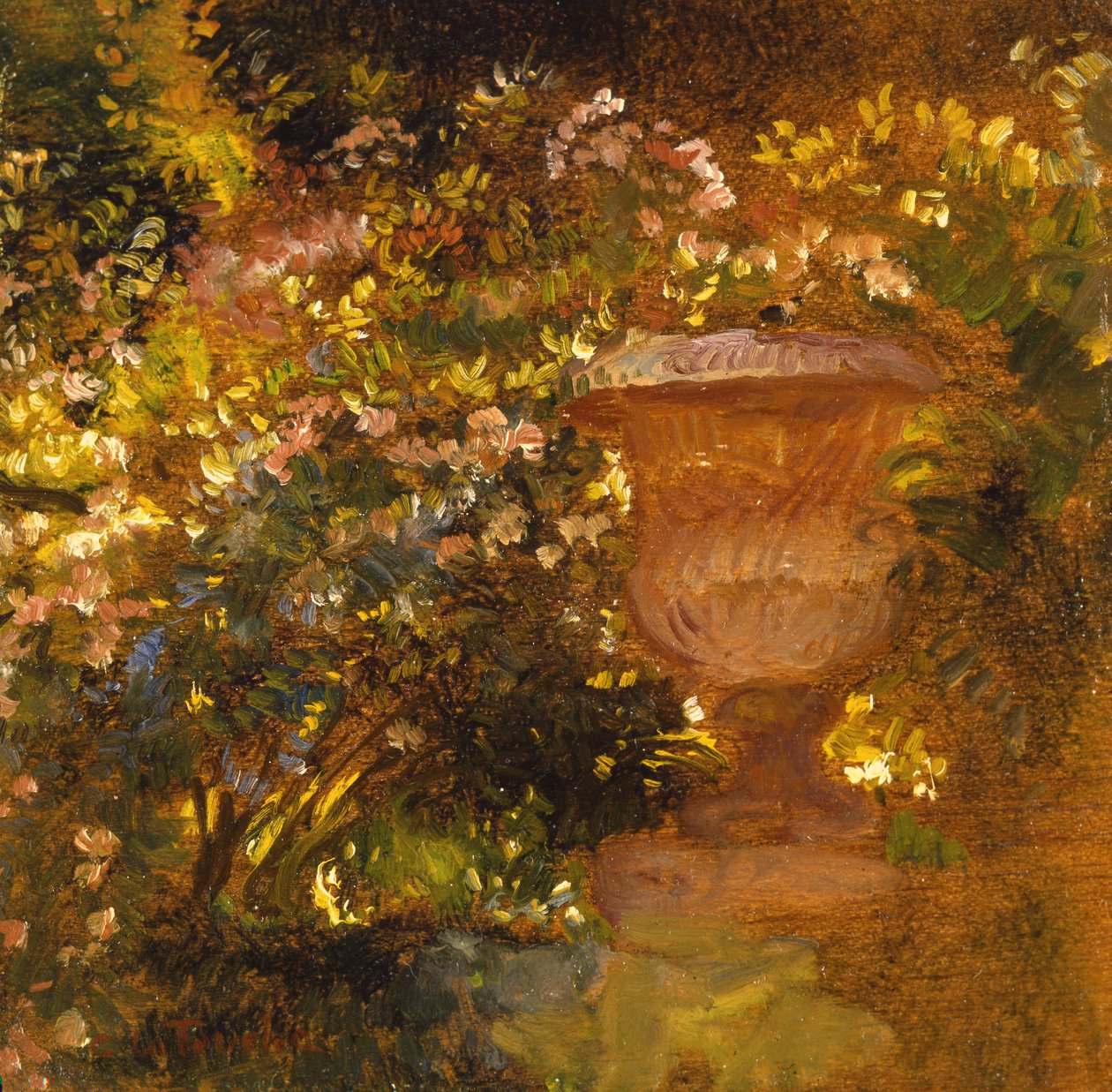 Kerti jelenet alkotó: Gaston de la Touche