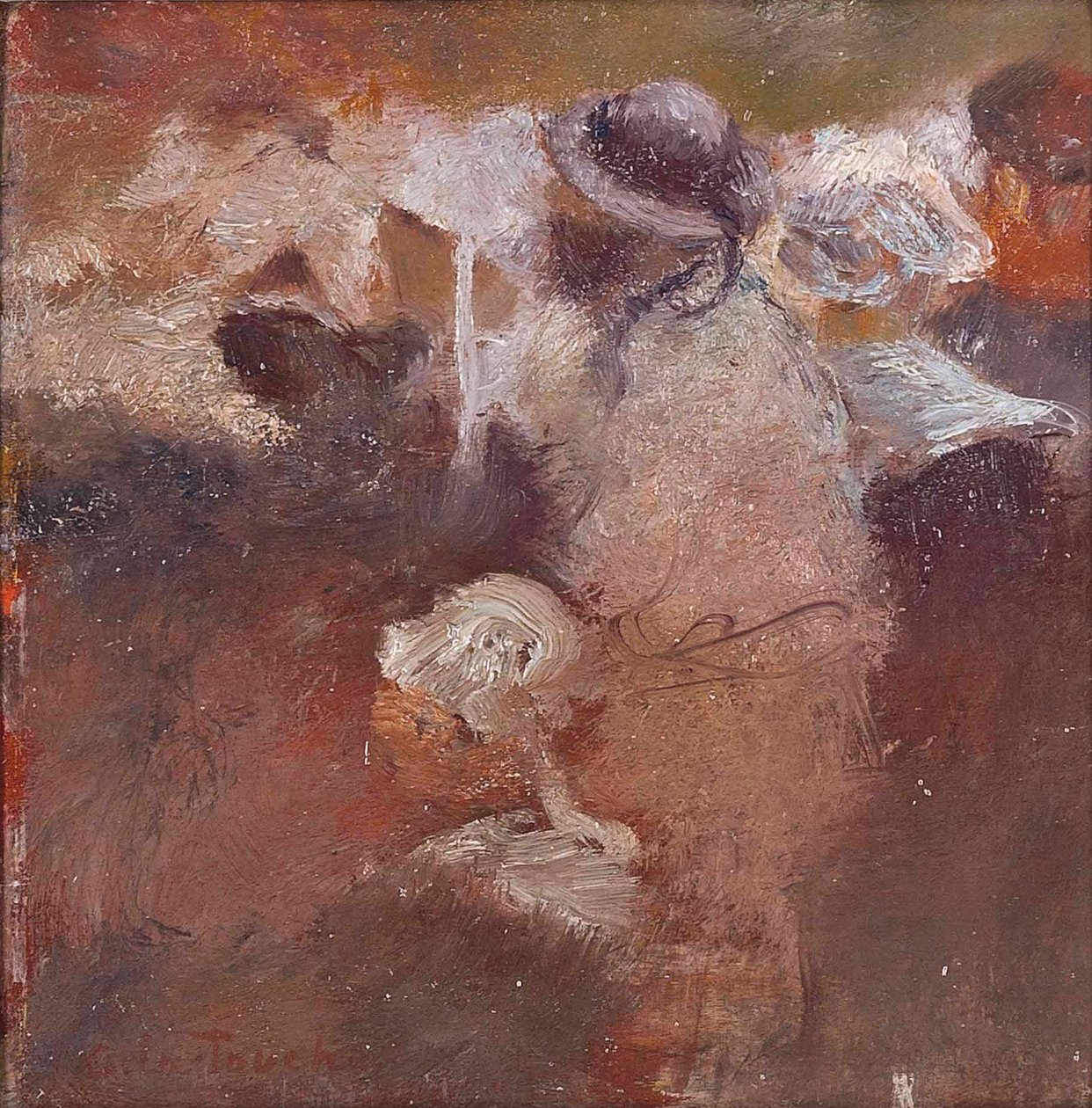 Bretagne-i alakok vázlata alkotó: Gaston de la Touche