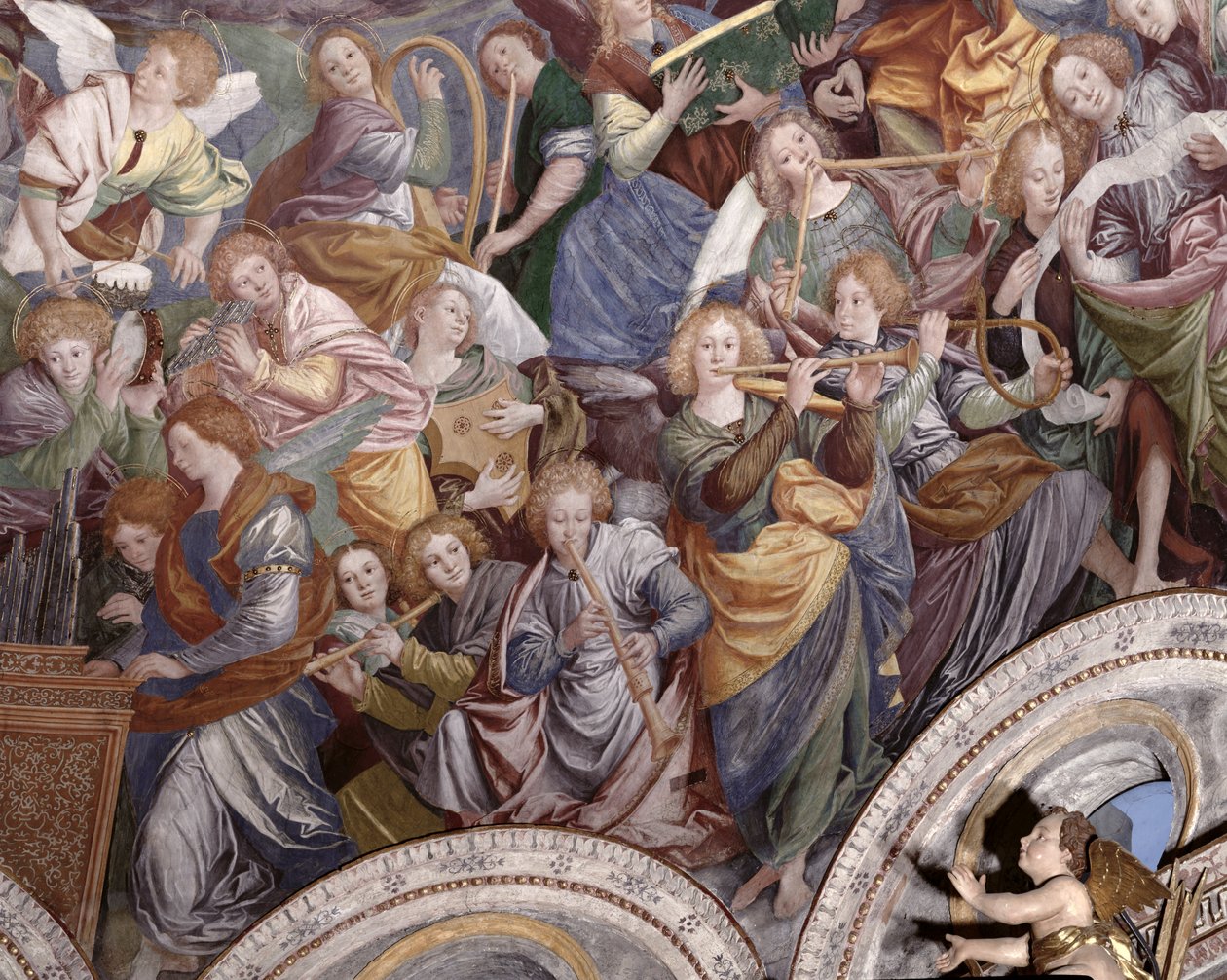 The Concert of Angels, 1534-36 (részlet) (lásd: 175762) alkotó: Gaudenzio Ferrari