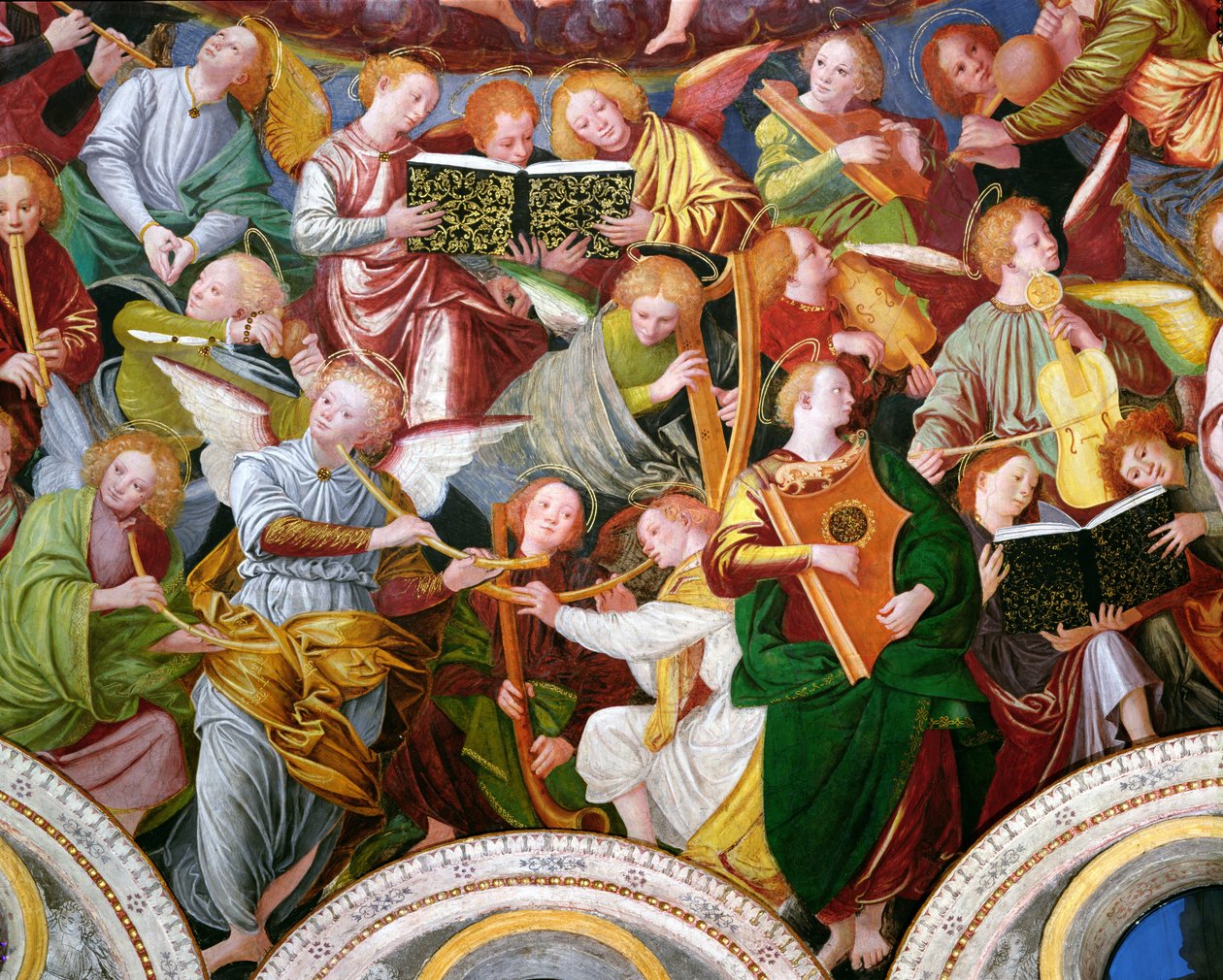 The Concert of Angels, 1534-36 (részlet) (lásd: 175762) alkotó: Gaudenzio Ferrari