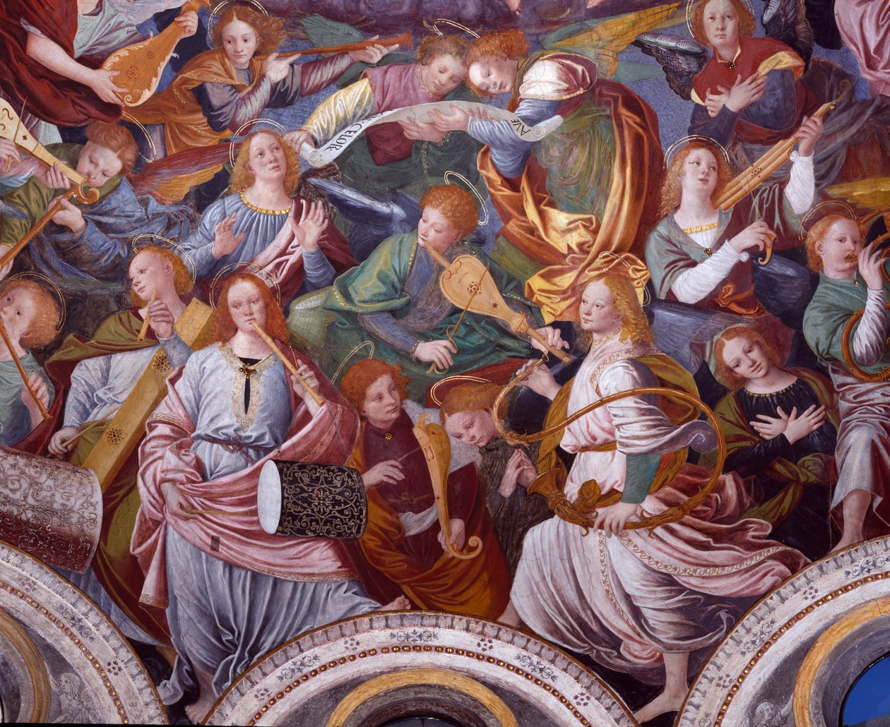 The Concert of Angels, 1534-36 (részlet) (lásd: 175762) alkotó: Gaudenzio Ferrari