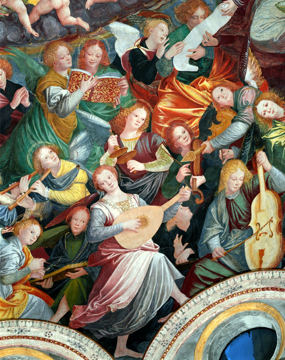 The Concert of Angels, 1534-36 (részlet) (lásd: 175762) alkotó: Gaudenzio Ferrari