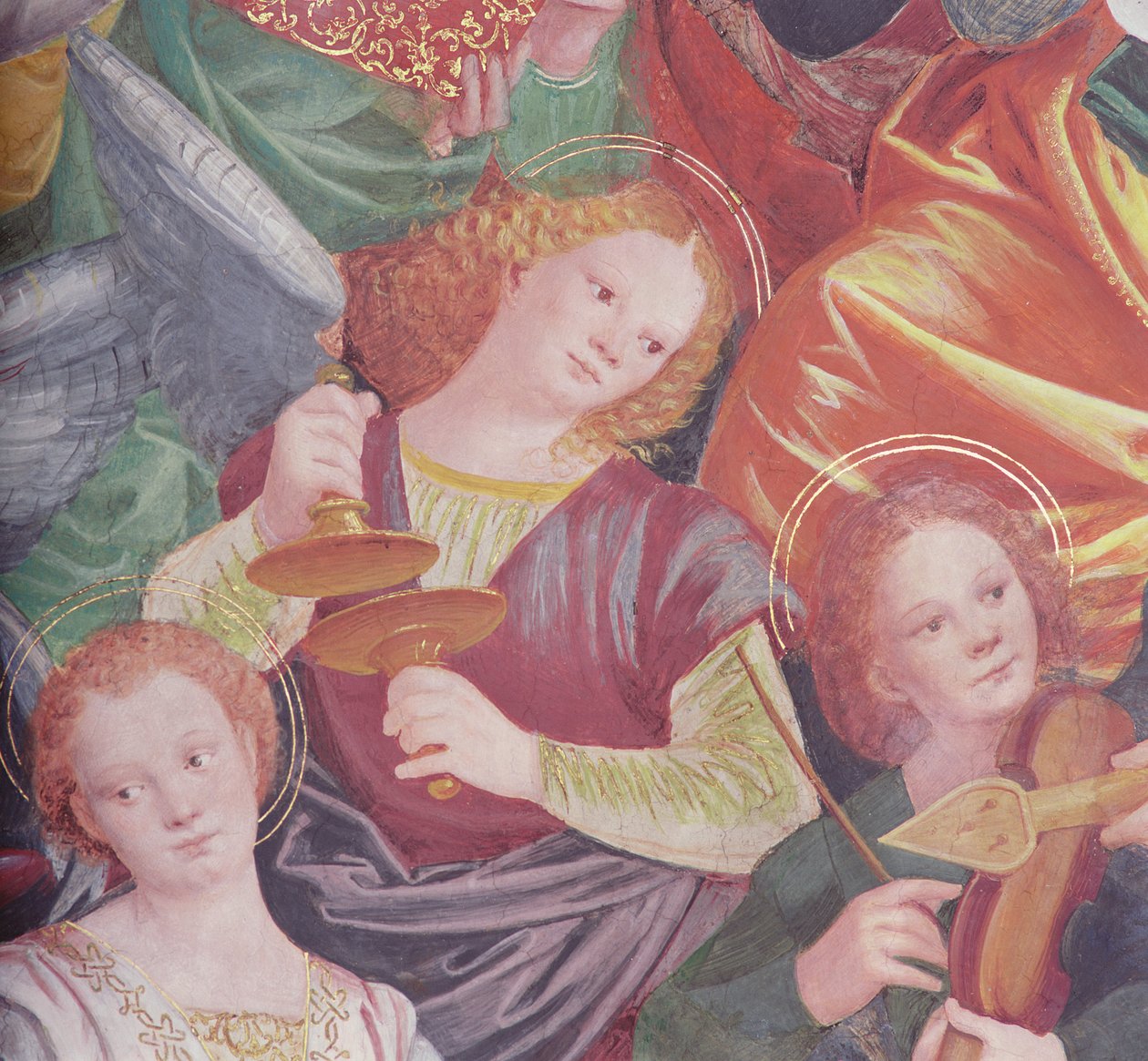 The Concert of Angels, 1534-36 (részlet) (lásd: 175762) alkotó: Gaudenzio Ferrari