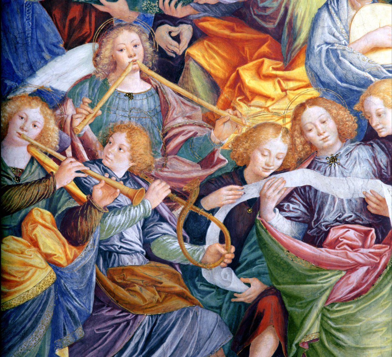 The Concert of Angels, 1534-36 (részlet) (lásd: 175762) alkotó: Gaudenzio Ferrari