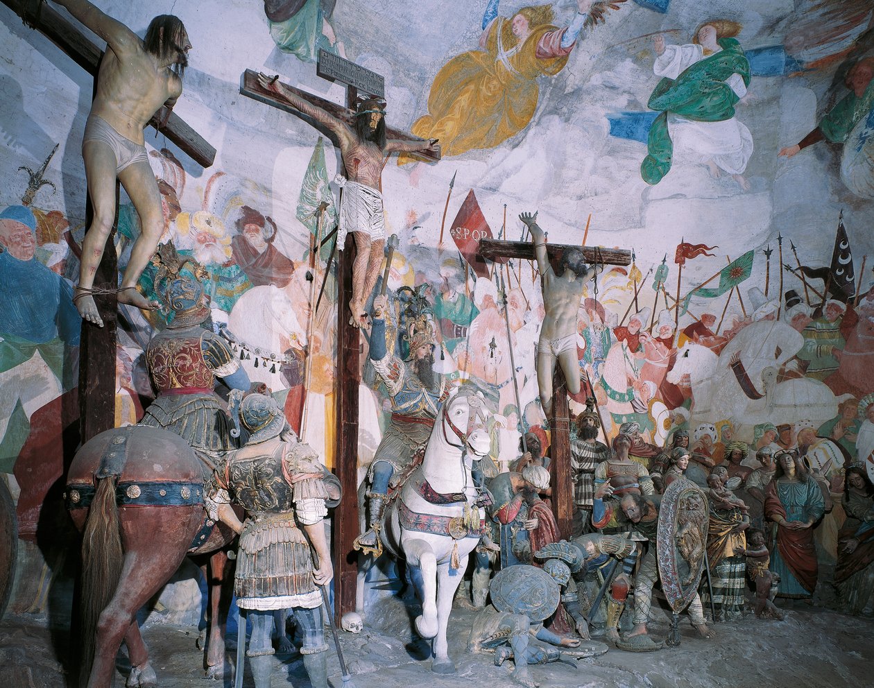 Keresztrefeszítés kápolnája, Gaudenzio Ferrari (1475-1546), Varallo Sesia szent hegy, Olaszország alkotó: Gaudenzio Ferrari