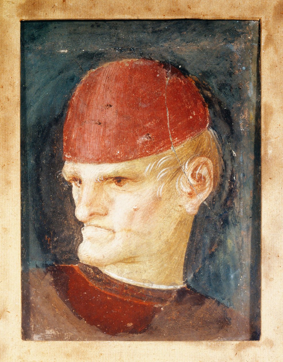 Olaszország, Varallo, Fragment of a fresco of a fej alkotó: Gaudenzio Ferrari