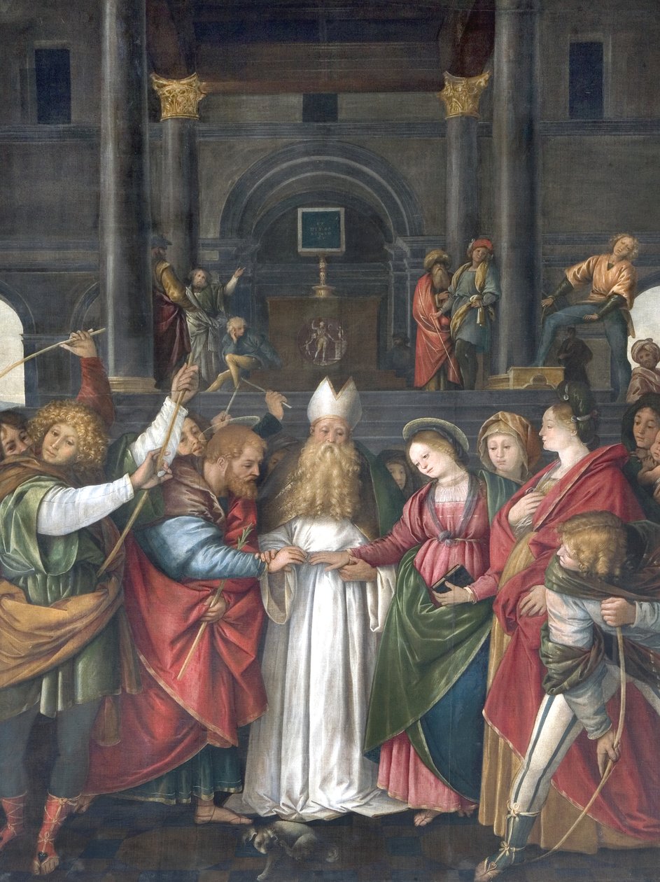Szűzanya házassága, 1525 körül alkotó: Gaudenzio Ferrari