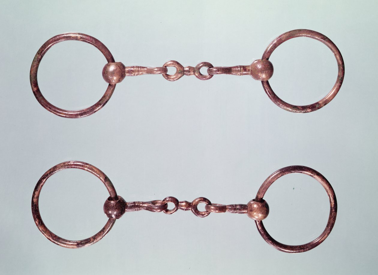 Lószerszámok, La Gorge-Meillet-ből, I. Tene (Kr. e. 475-0 körül) (bronz) alkotó: Gaulish