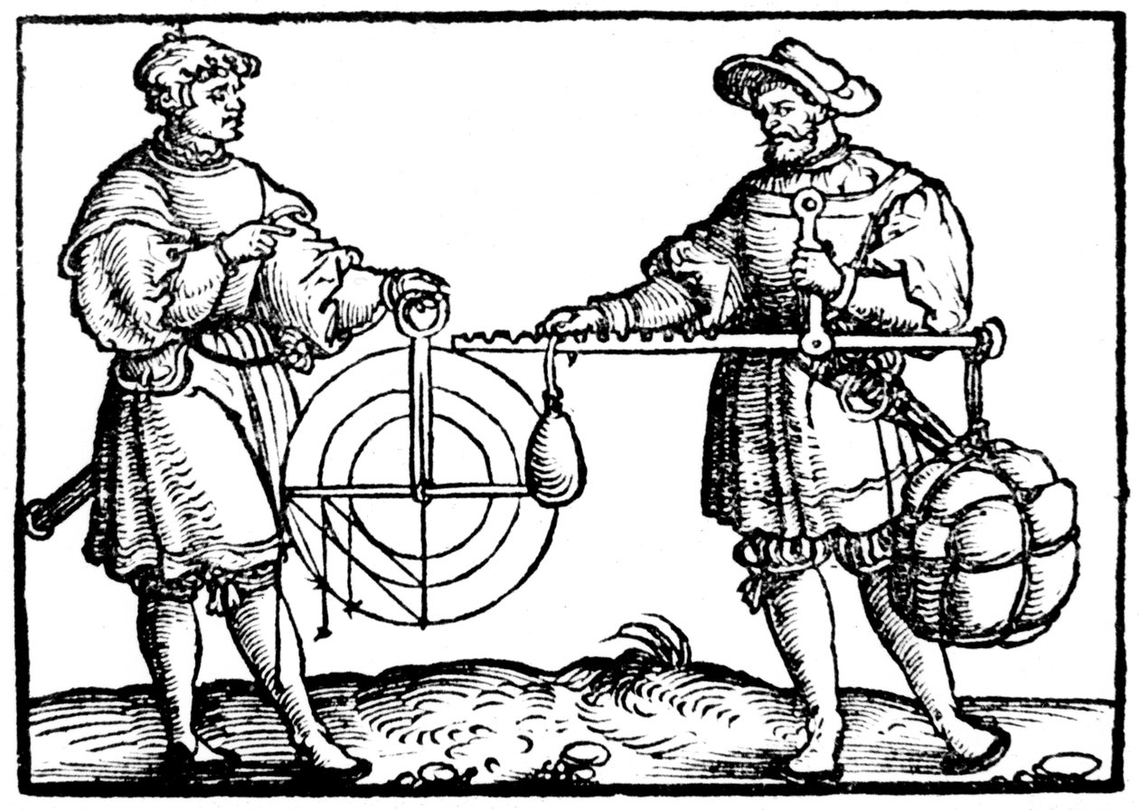 Mérleg acélgyárral, 1547 alkotó: Gaultherius Rivius