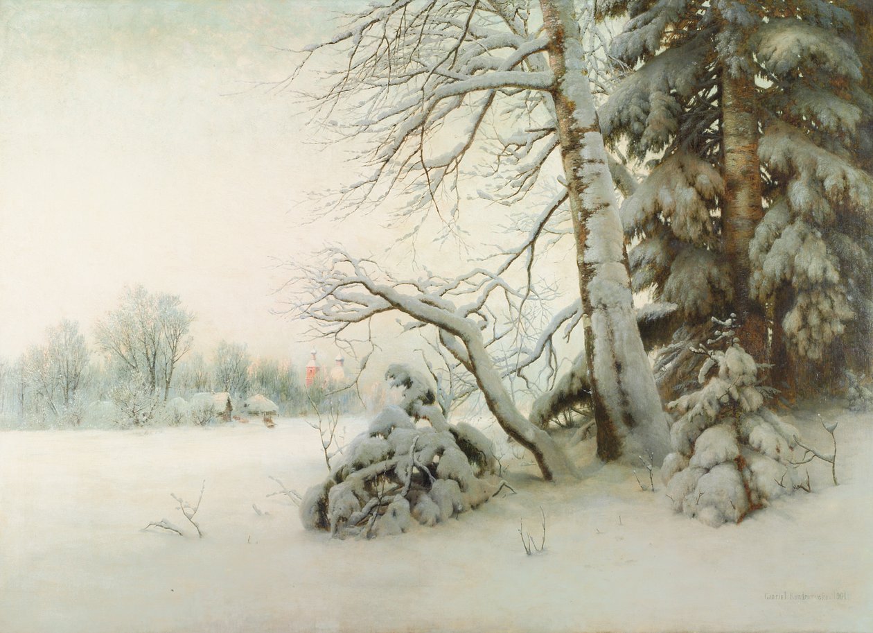 Egy téli reggel, 1901 alkotó: Gavril Pavlovich Kondratenko