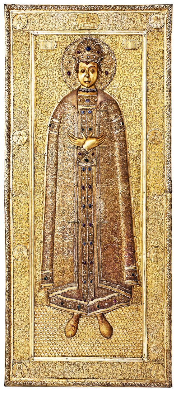 Tsarevics Dmitrij ereklyetartója, 1628–1630 alkotó: Gavrila, Ovdokimov