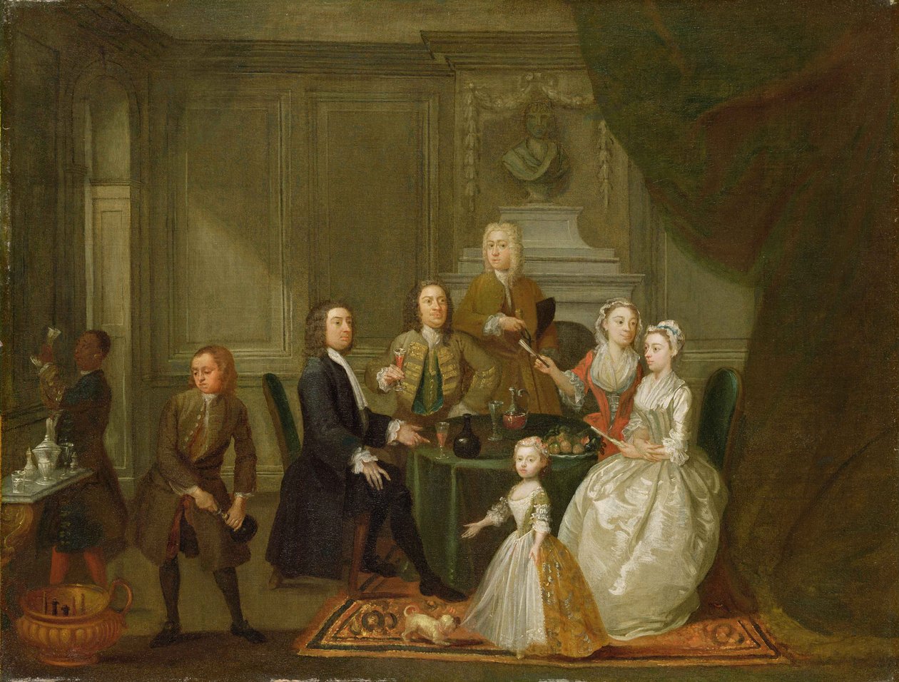 Csoportportré, Valószínűleg a Raikes családé, 1730-32 körül (olaj, vászon) alkotó: Gawen Hamilton