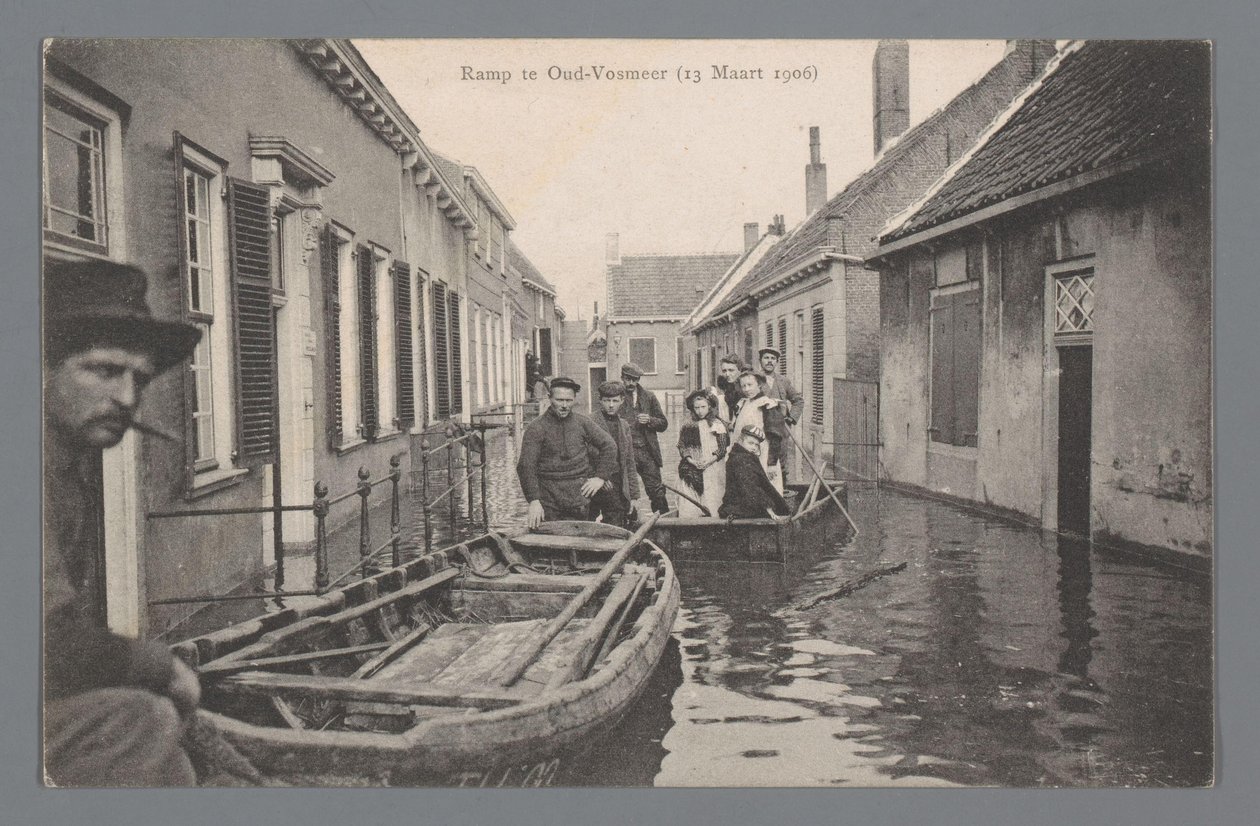 Katasztrófa Oud-Vossemeernél 1906. március 13-án alkotó: Gebroeders van Straaten