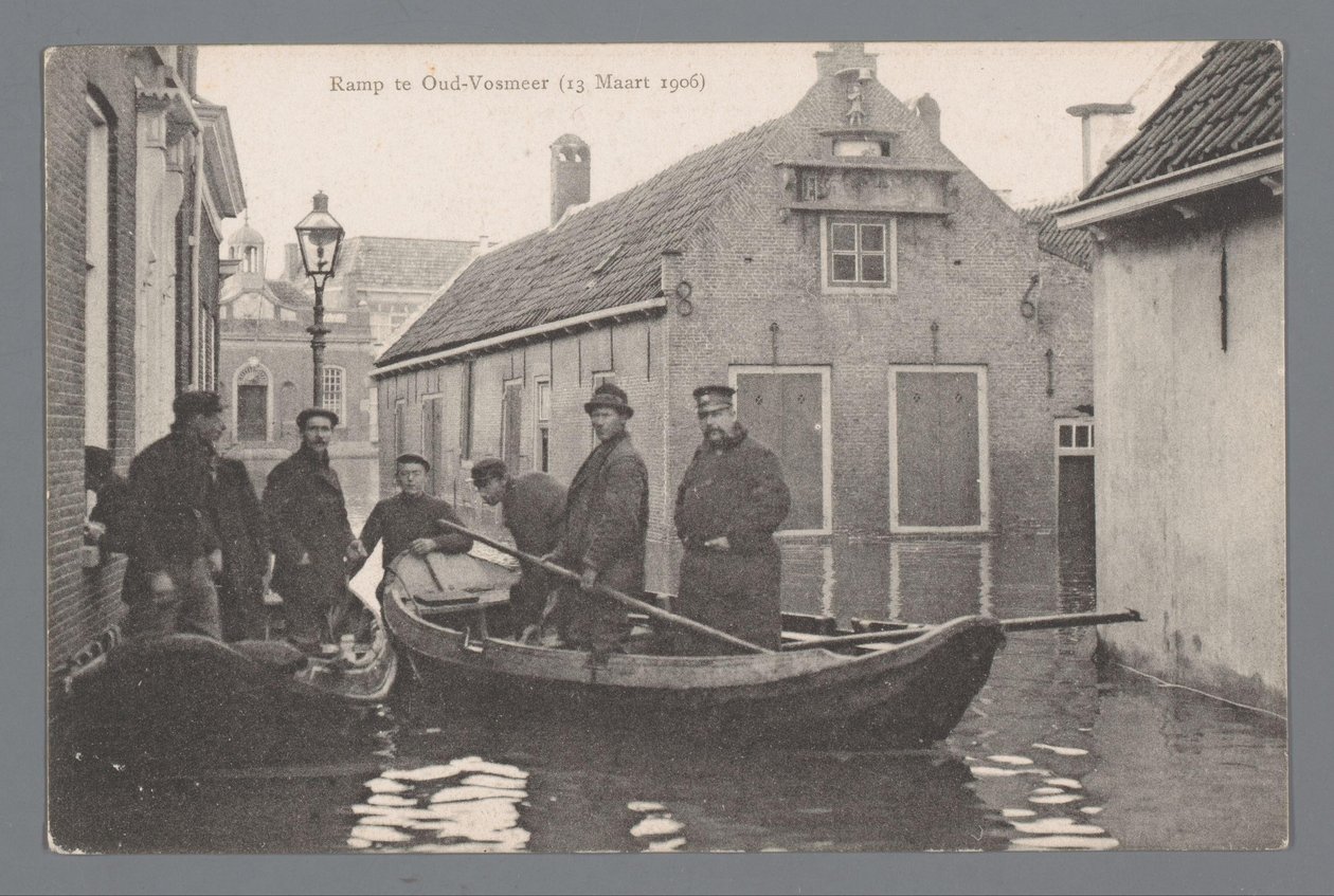 Katasztrófa Oud-Vossemeernél 1906. március 13-án alkotó: Gebroeders van Straaten