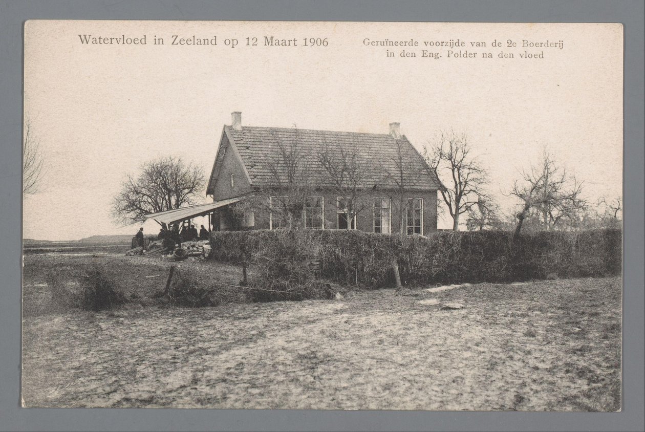 Árvíz Zeelandban 1906. március 12-én alkotó: Gebroeders van Straaten