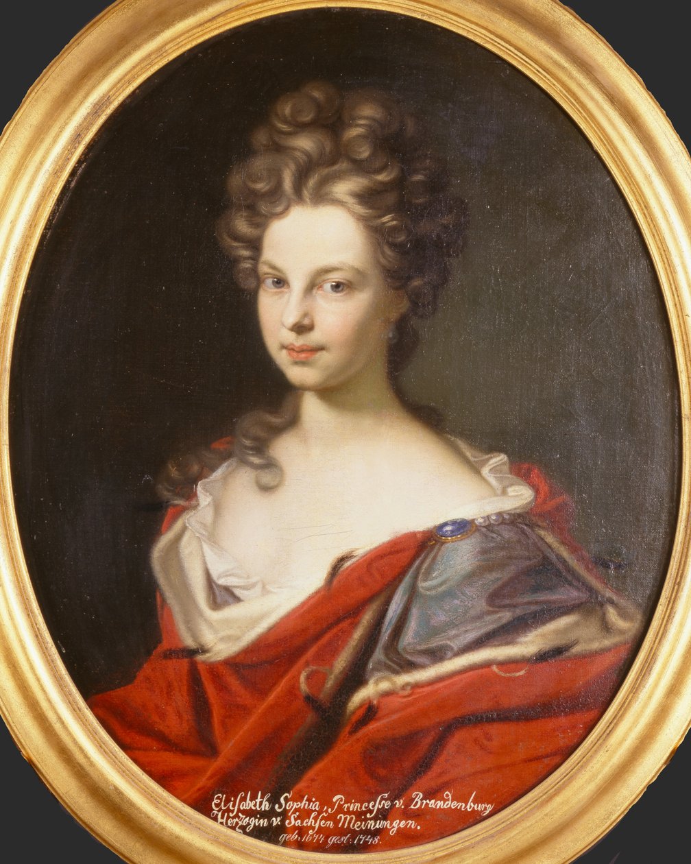 Erzsébet Sophie brandenburgi őrgróf 1674-1748, Kurland hercegnője, 1691. alkotó: Gedeon Romandon