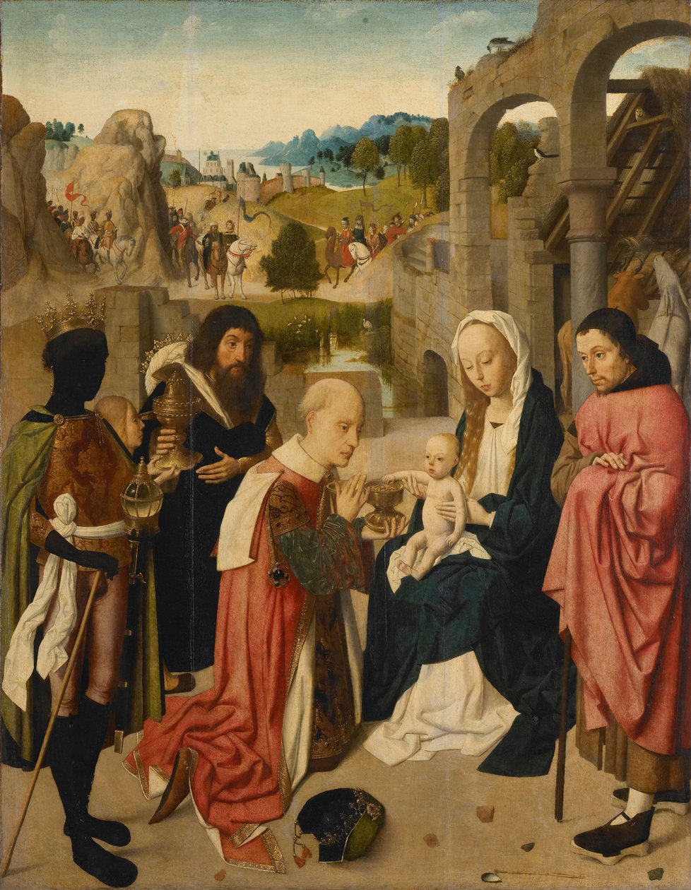 A mágusok imádása, 1490 alkotó: Geertgen Tot sint Jans