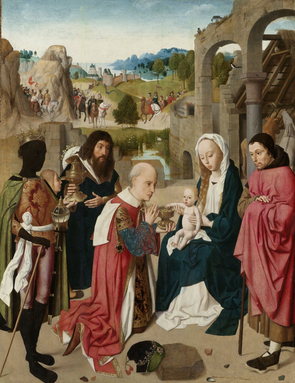 A mágusok imádása, 1480-85 körül alkotó: Geertgen Tot sint Jans