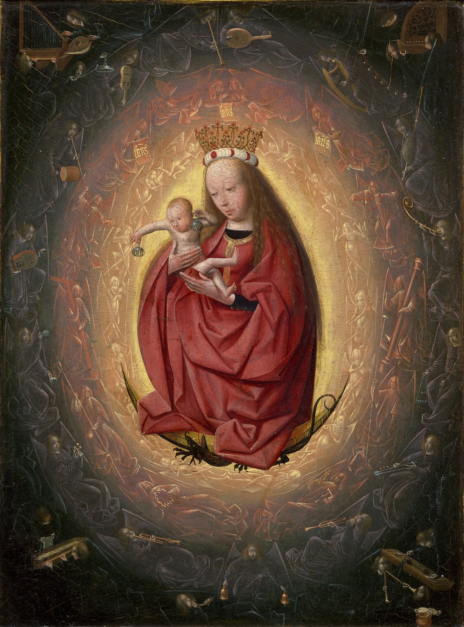 A Szűzanya dicsőítése, 1490-1495 alkotó: Geertgen Tot sint Jans