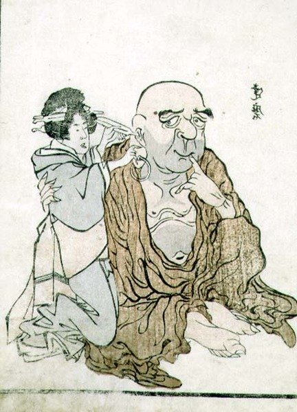 T H Riches 1913 Halhatatlan, ha megtisztítják a füleit, 1815 körül (fatömbnyomat) alkotó: Gekkotai Bokusen