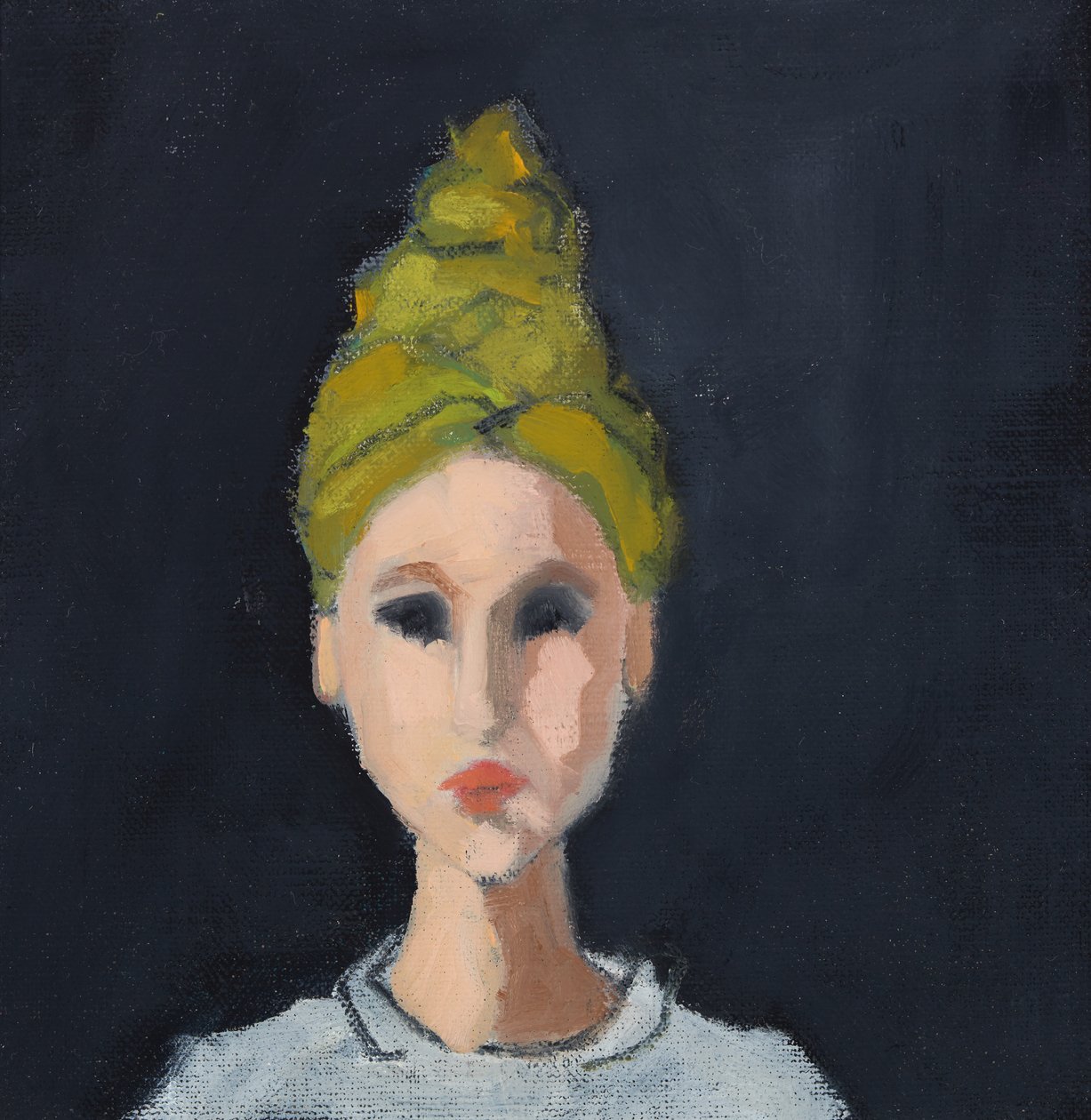 Lány zöld turbánnal, 2017 (olaj, vászon) alkotó: Genevieve French