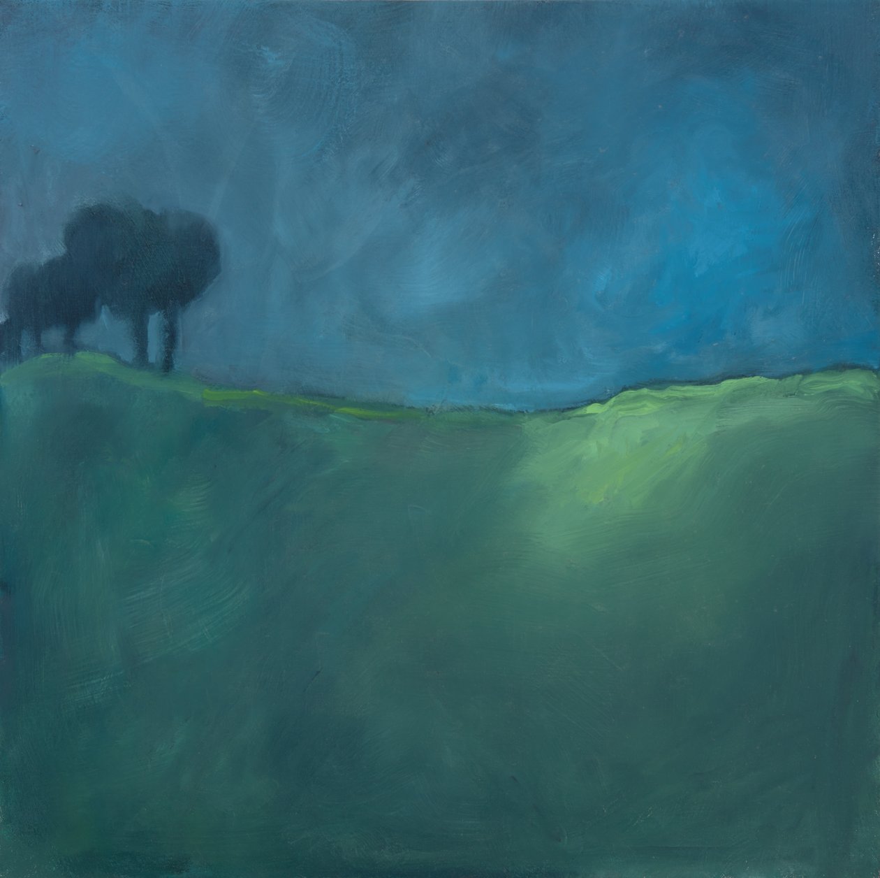 Tájkép, 2019 (olaj, vászon) alkotó: Genevieve French