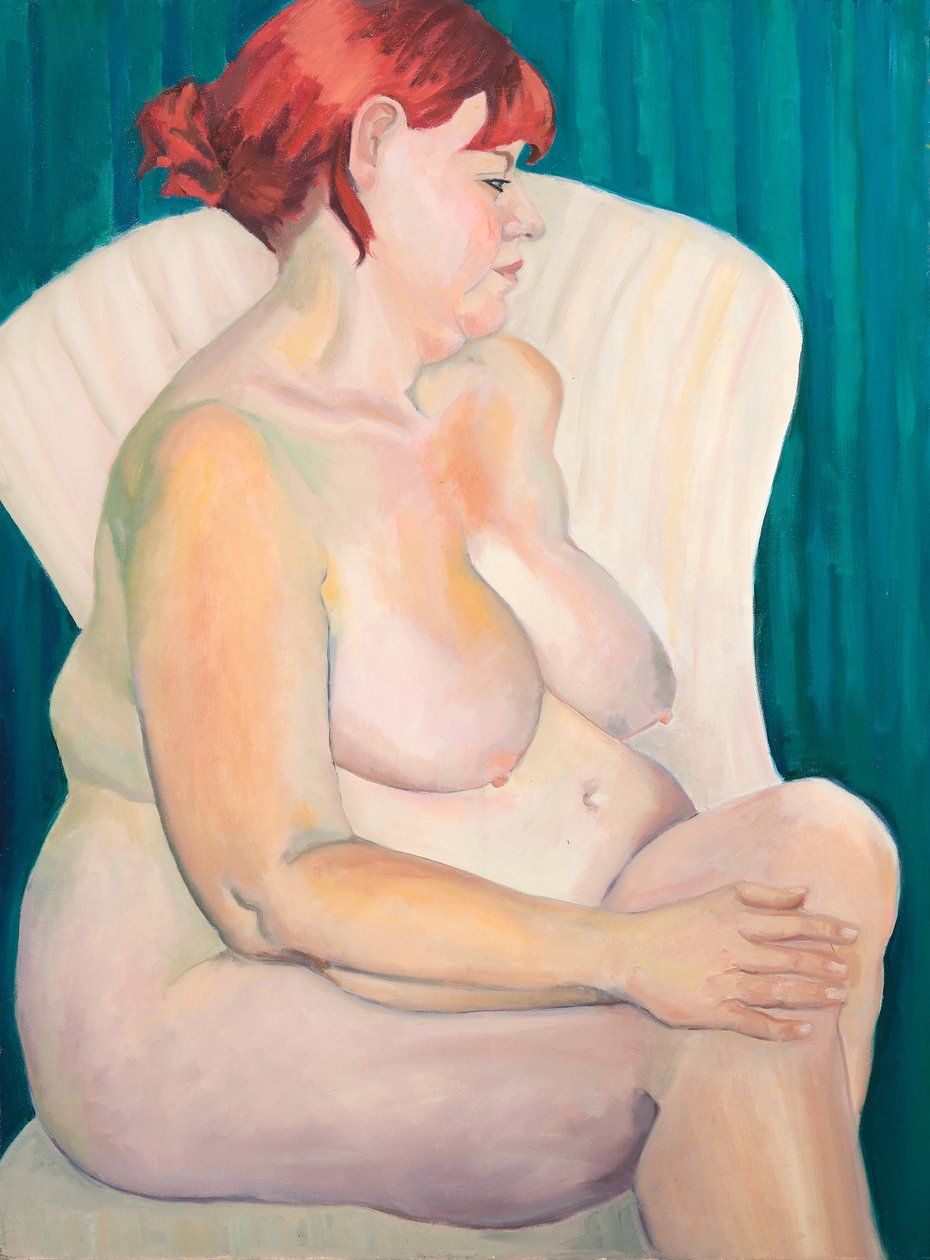 Vörös hajú akt, 2015 (olaj, vászon) alkotó: Genevieve French