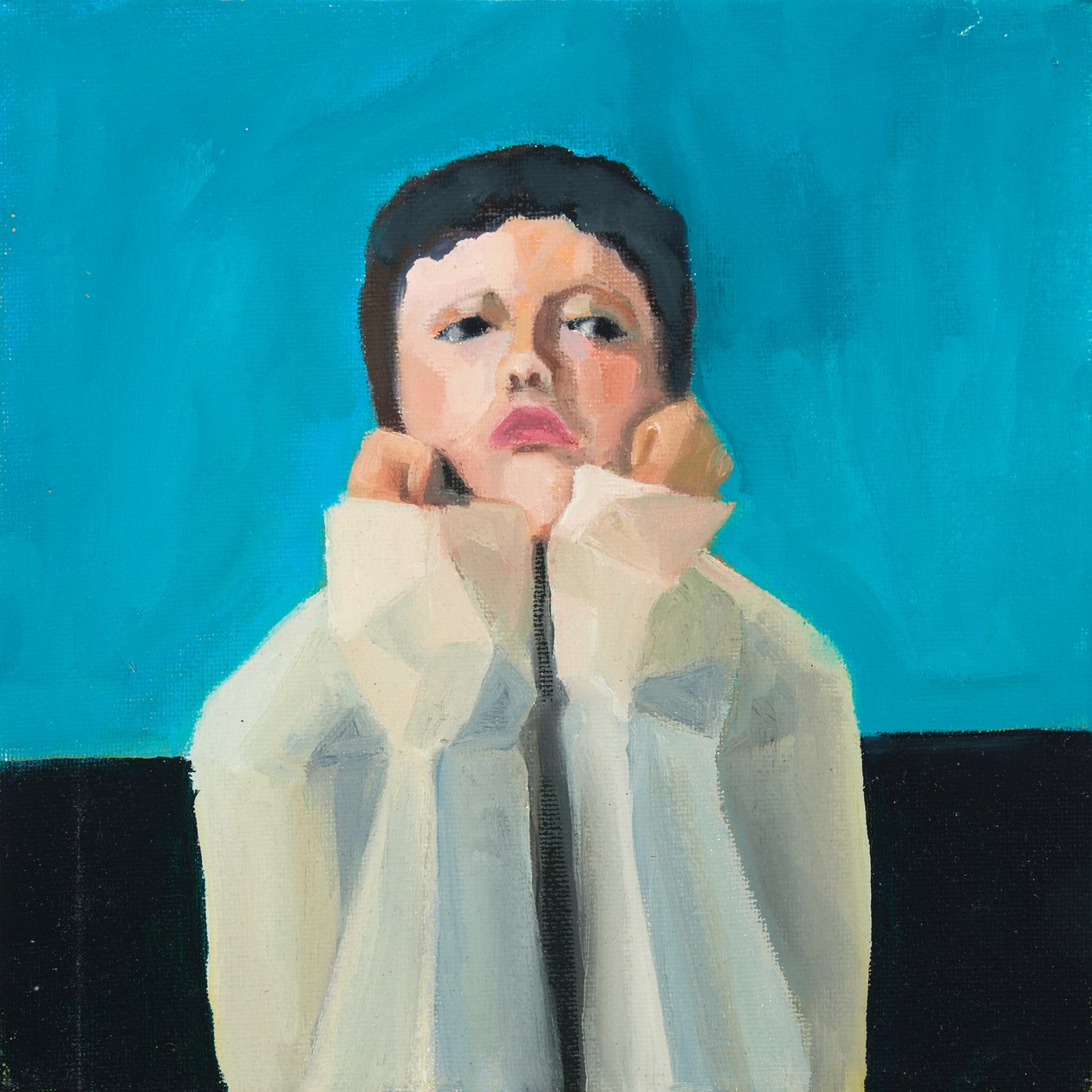 Sulky girl, 2016 (olaj, vászon) alkotó: Genevieve French