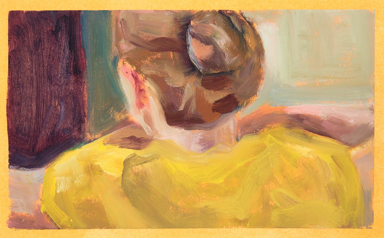 Yellow Jumper (olaj, papír) alkotó: Genevieve French