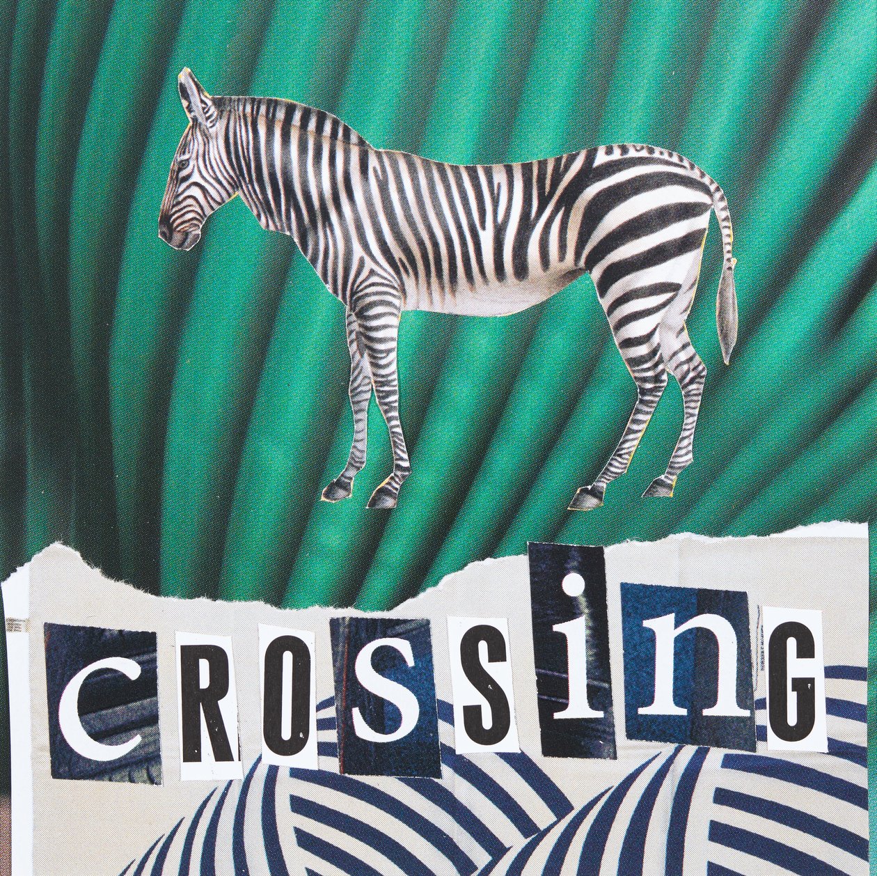 Zebra átkelés, 2019 (kollázs) alkotó: Genevieve French