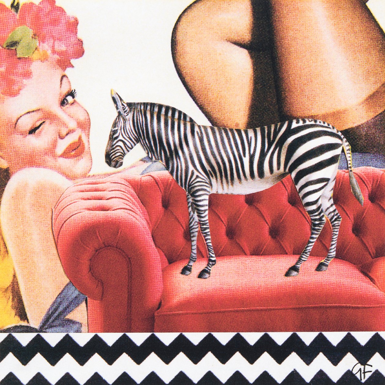 ZigZagZebra (kollázs) alkotó: Genevieve French