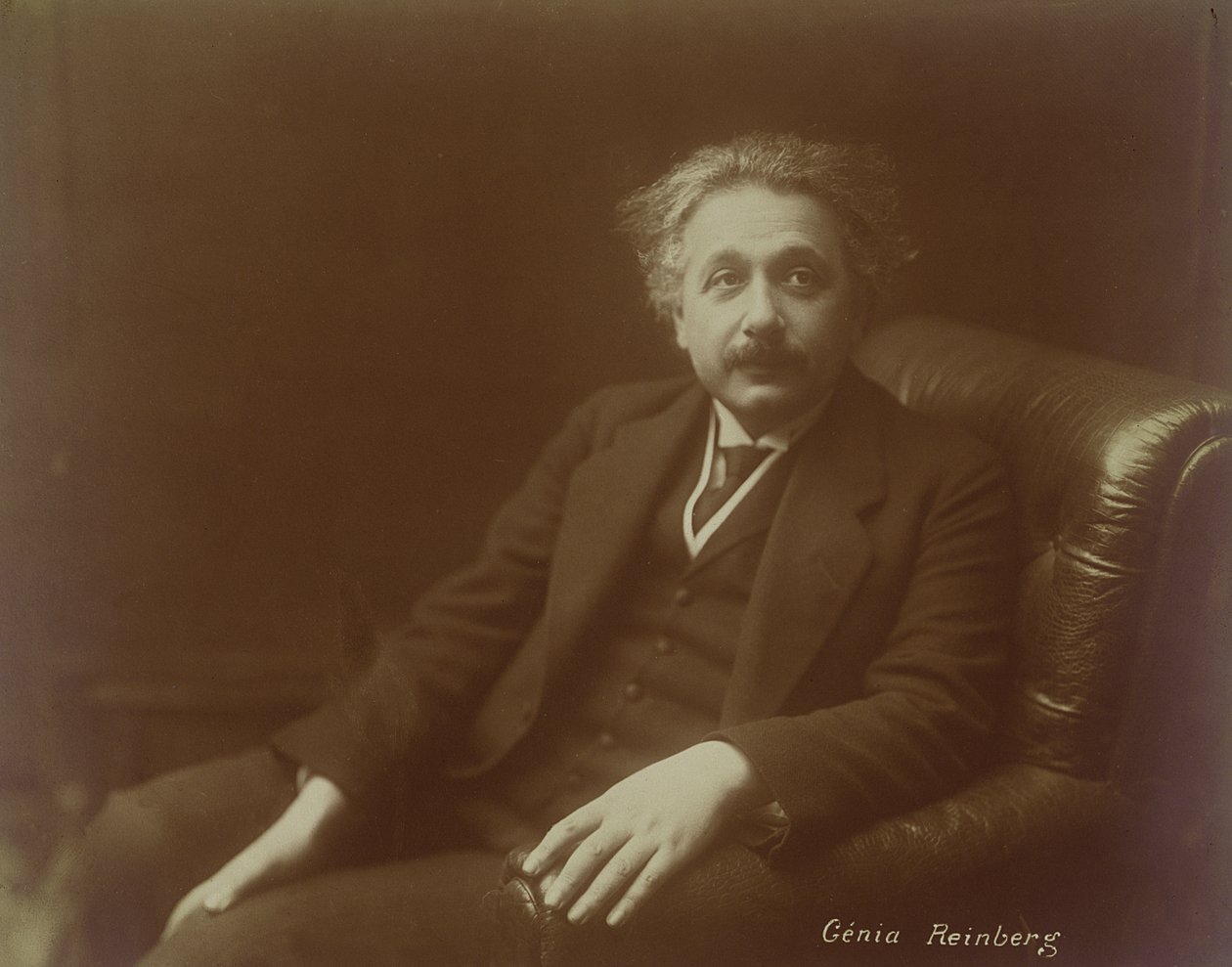 Albert Einstein (1879-1955) valószínűleg 1922-es párizsi látogatása során alkotó: Genia Reinberg