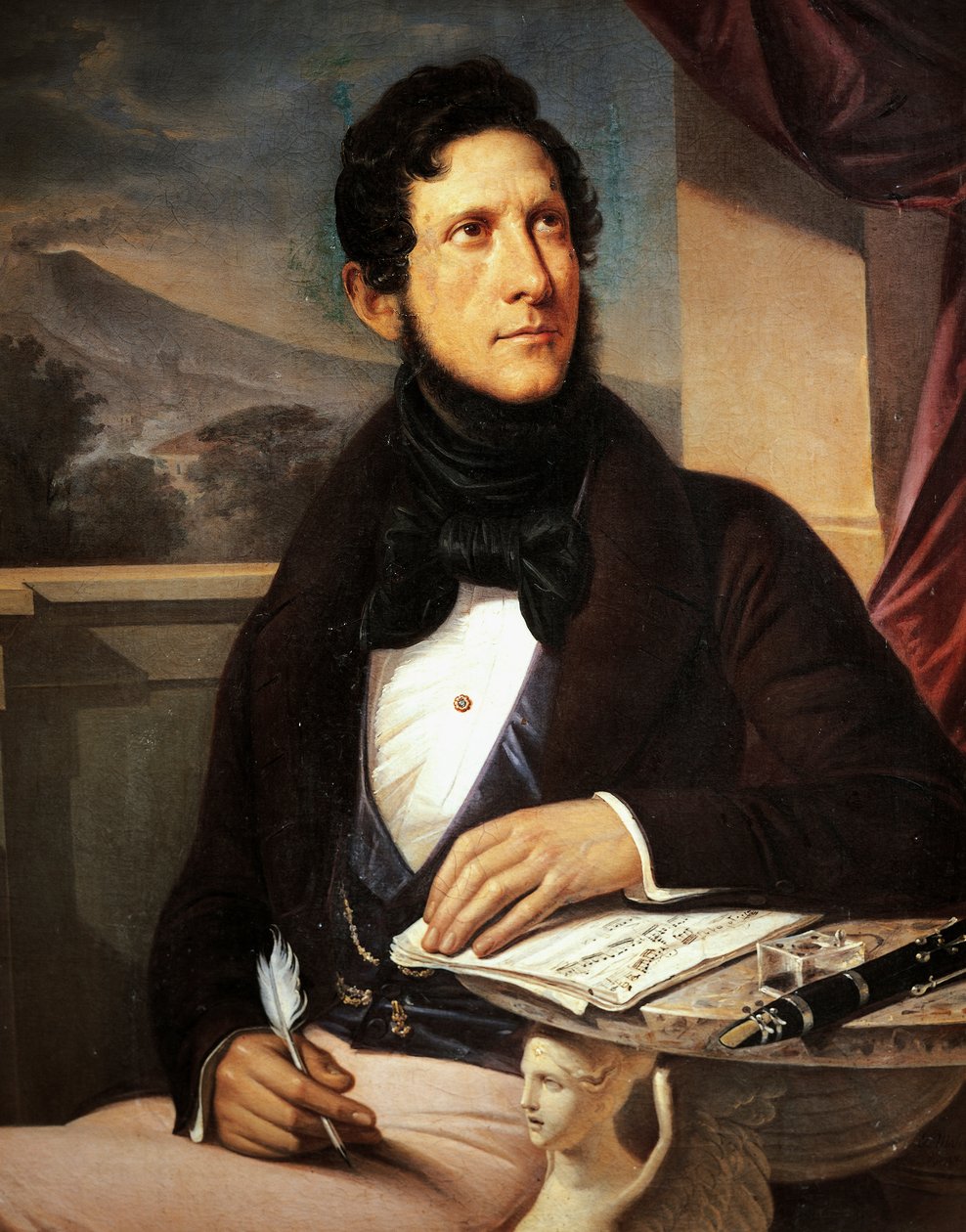 Gaetano Donizetti portréja (Bergamo alkotó: Gennaro Ruo