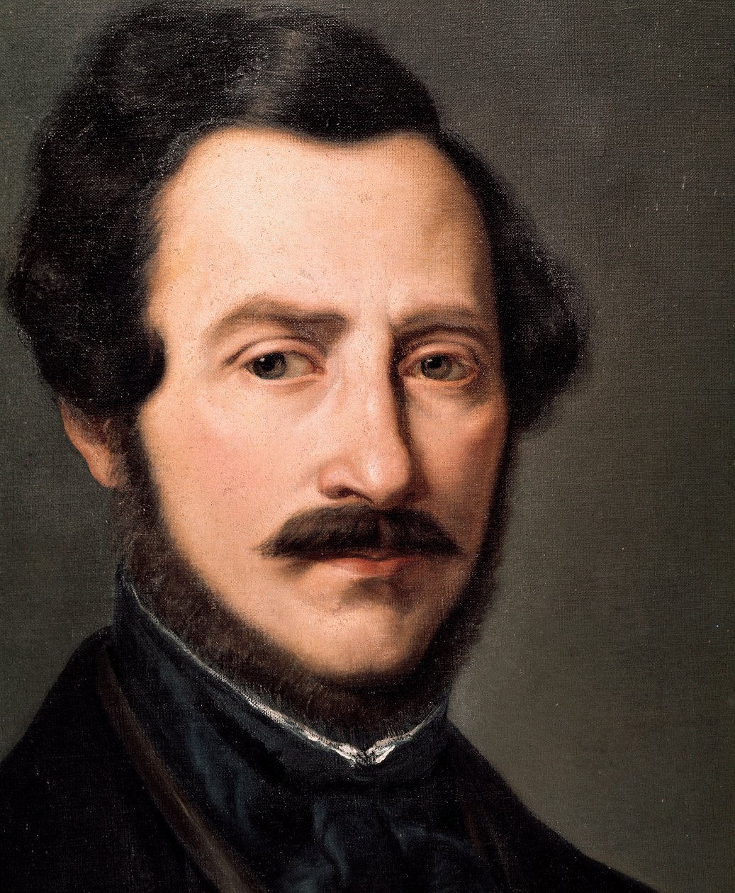 Gaetano Donizetti (1797-1848) olasz zeneszerző portréja Gennario Ruo festménye (XIX. század) Nápolyi Zeneművészeti Konzervatórium San Pietro a Majella alkotó: Gennaro Ruo