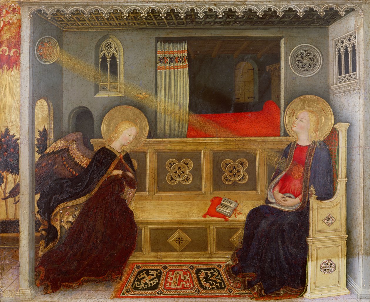 Az Angyali üdvözlet, 1419 körül (tempera a panelen) alkotó: Gentile da Fabriano