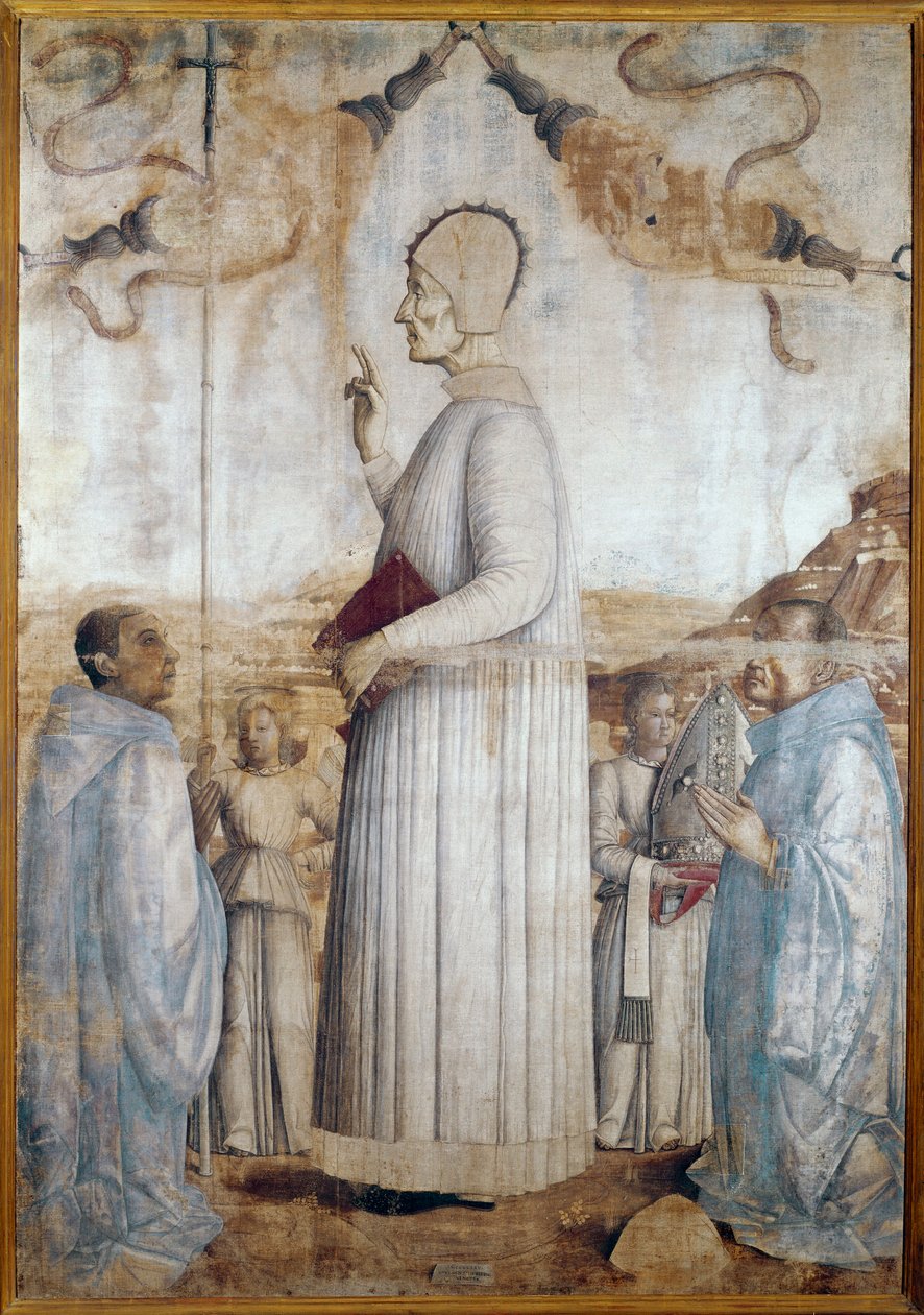 Lawrence Giustiniani vagy Lorenzo Giustiniani (tempera fán). alkotó: Gentile Bellini