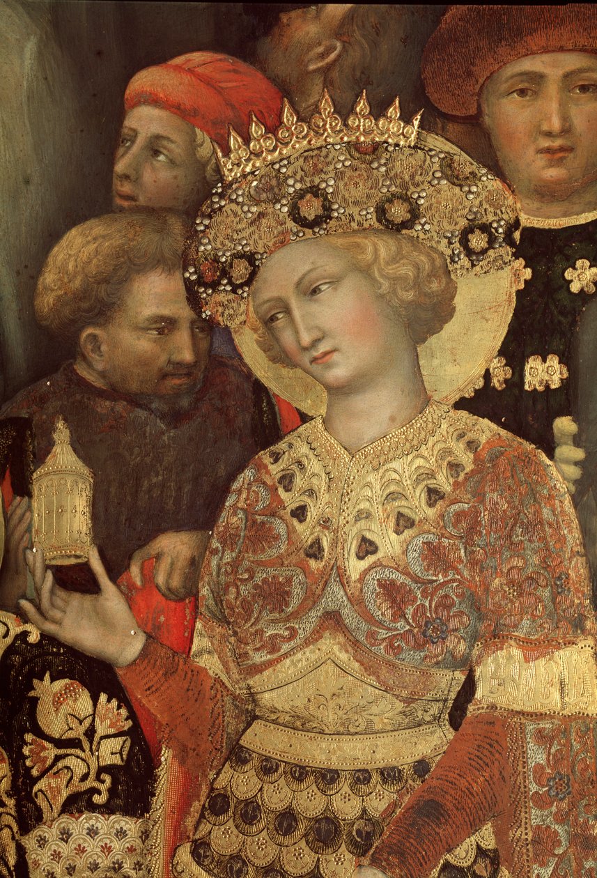 A mágusok imádása. Részlet (festmény alkotó: Gentile da Fabriano