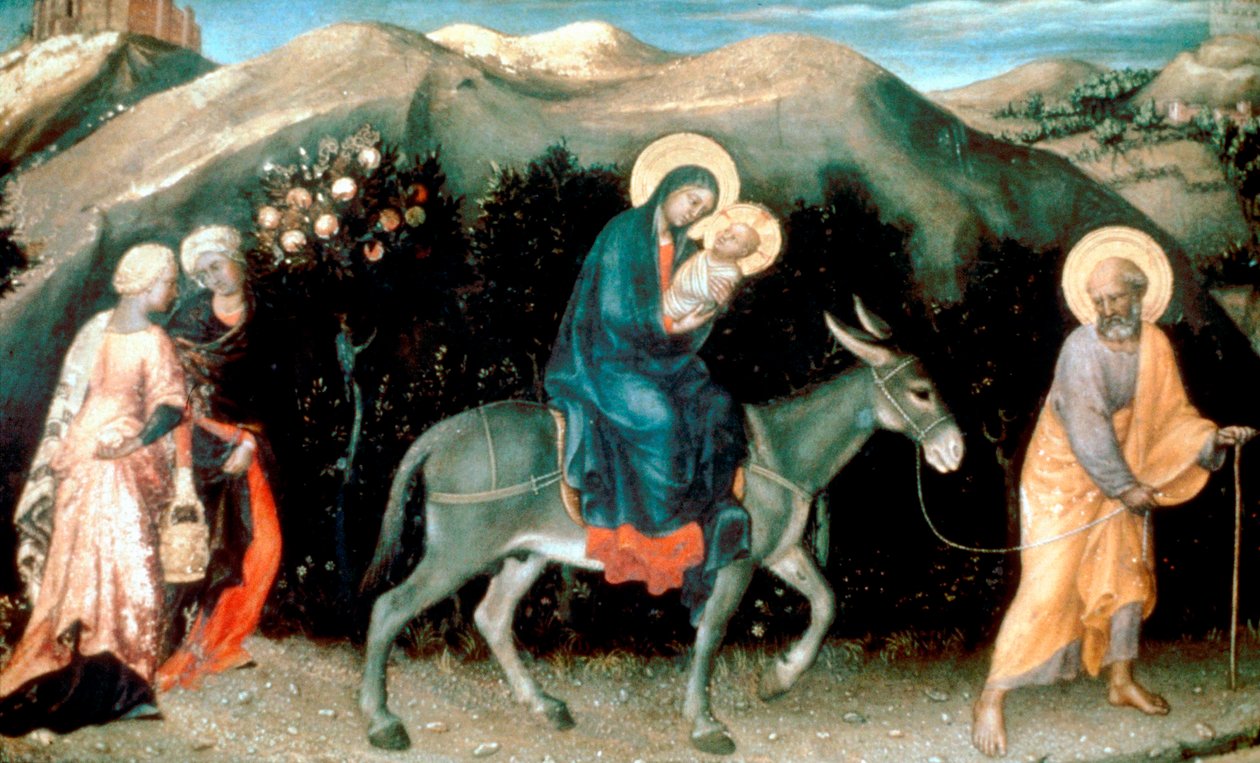 Repülés Egyiptomba, 1423 alkotó: Gentile da Fabriano
