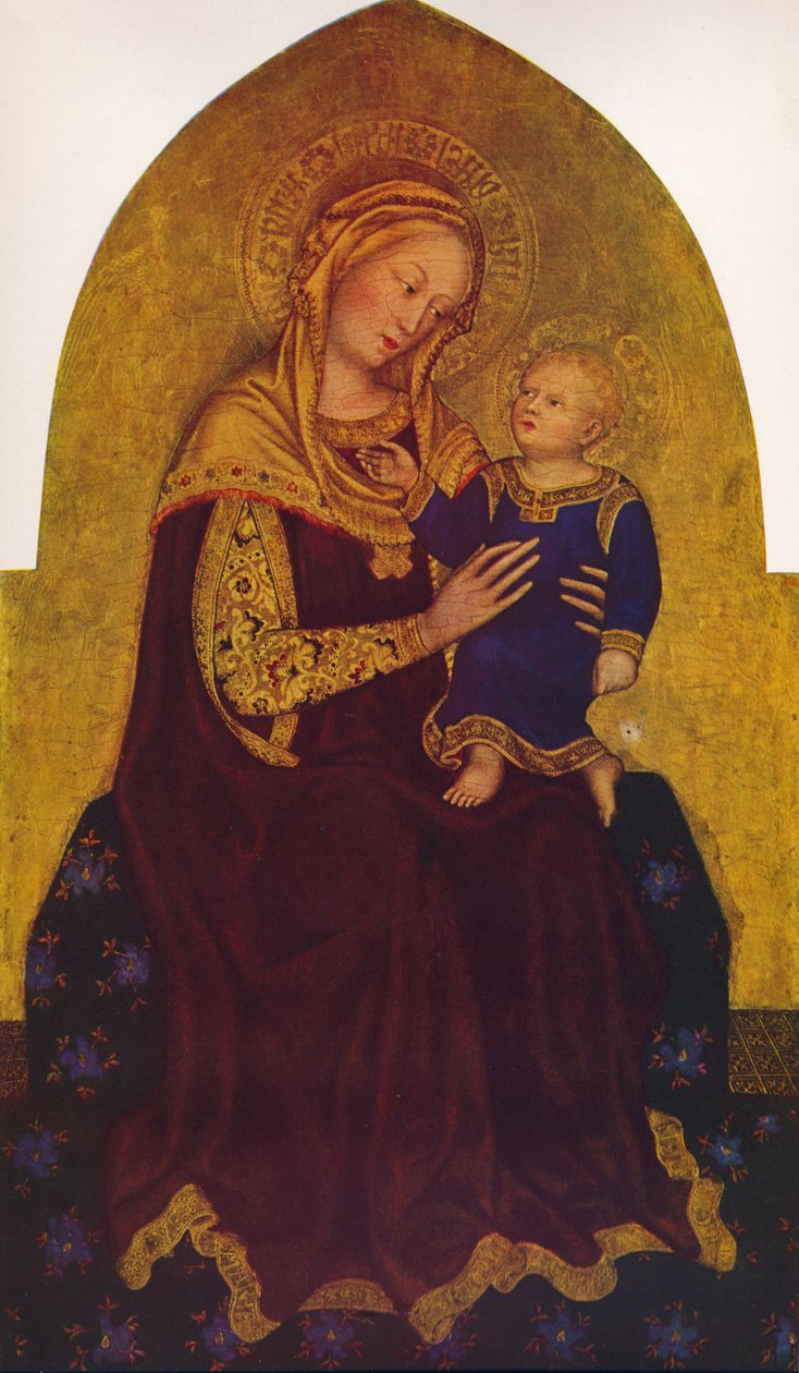 Madonna és gyermeke, c1420 alkotó: Gentile da Fabriano