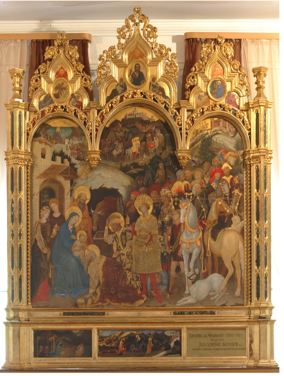 A mágusok imádása, 1420 körül alkotó: Gentile da Fabriano