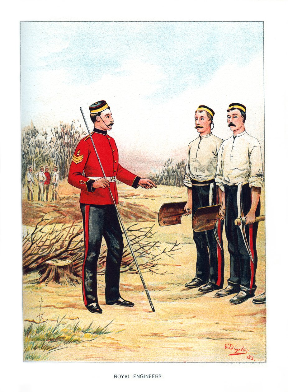 Királyi Mérnökök, 1890. alkotó: Geoffrey Douglas Giles