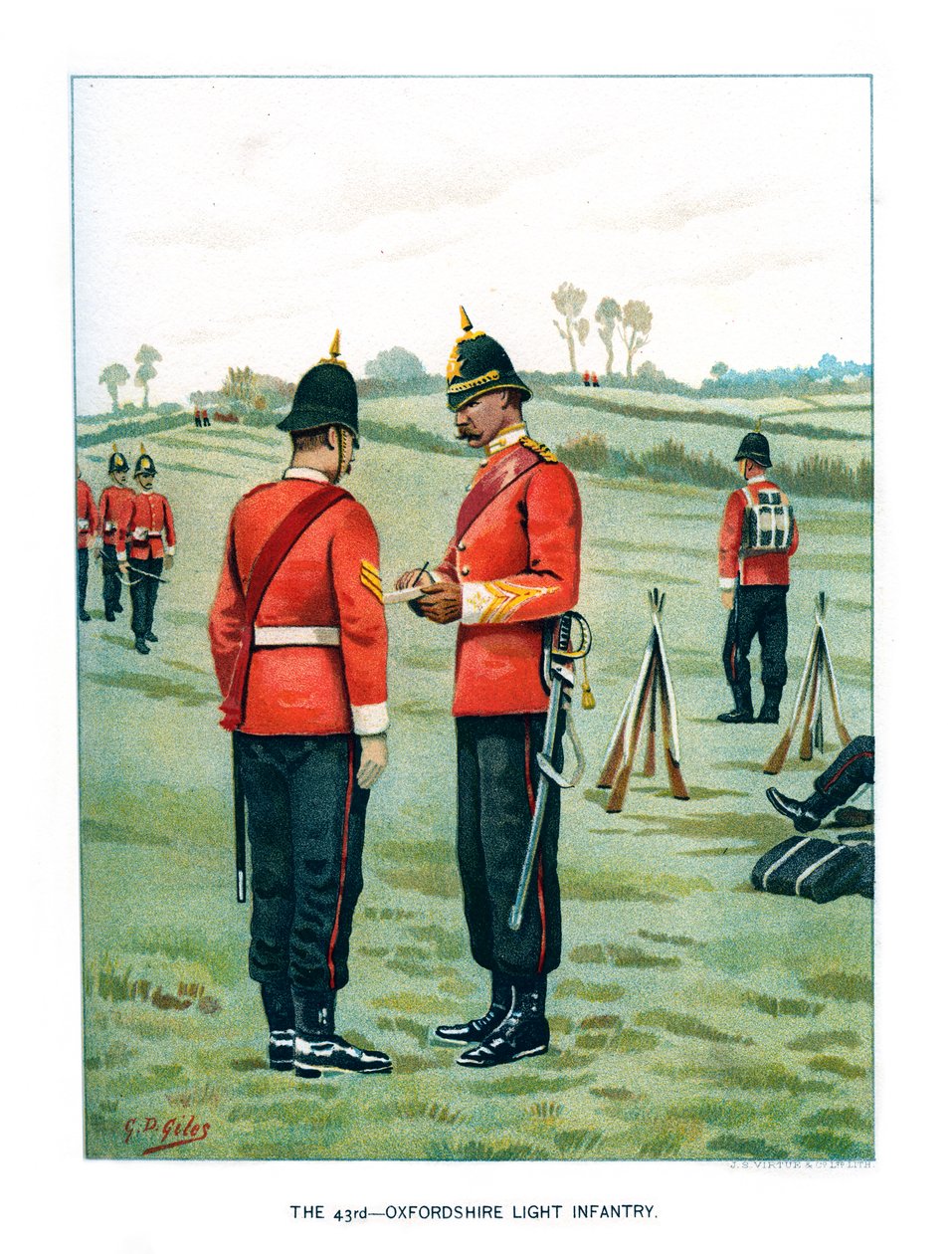 A 43. oxfordshire-i könnyűgyalogság, 1890. alkotó: Geoffrey Douglas Giles