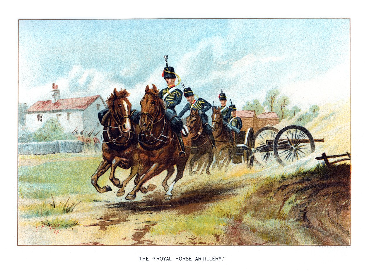 A Royal Horse Tüzérség, 1890. alkotó: Geoffrey Douglas Giles
