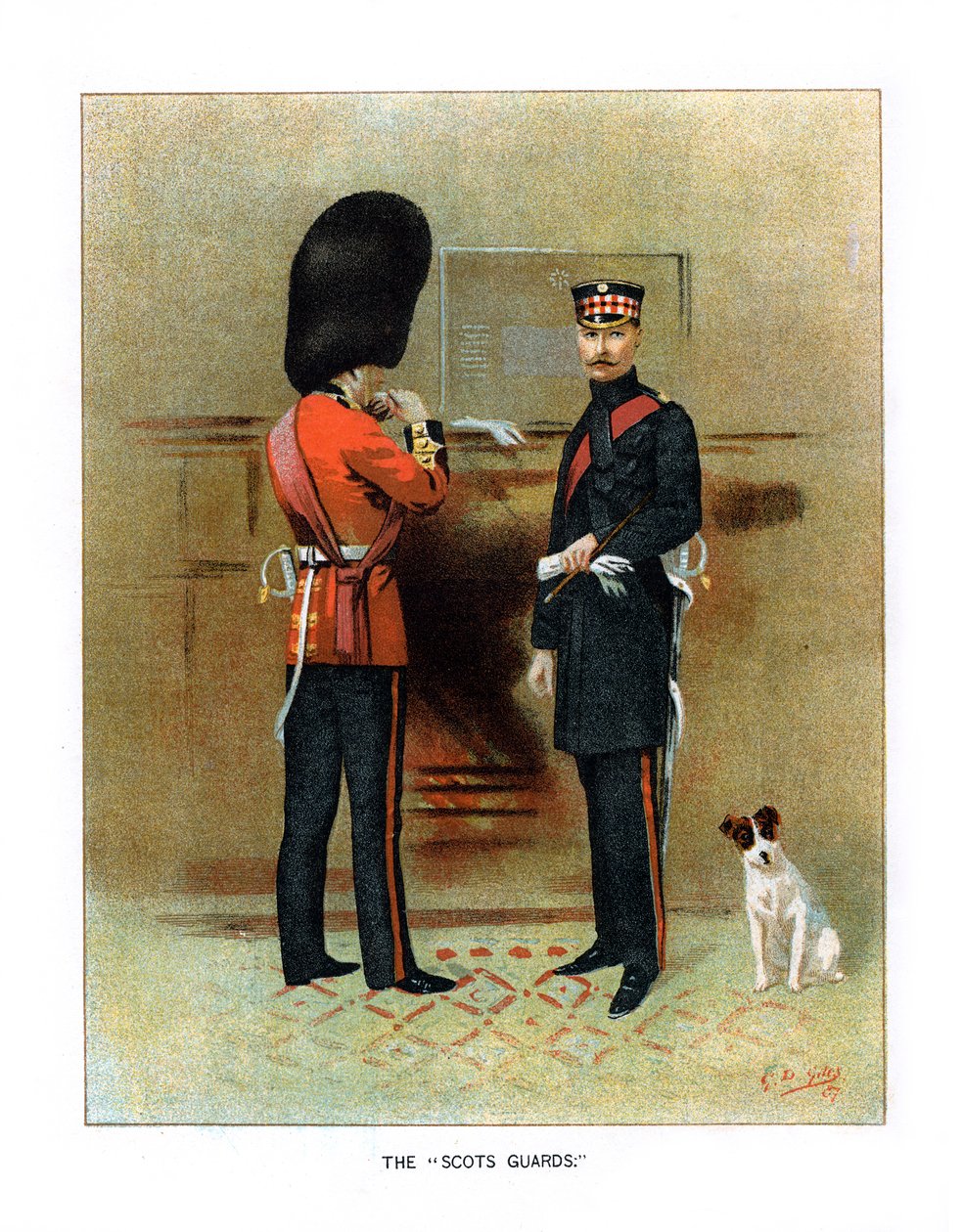 A skót gárda, 1890. alkotó: Geoffrey Douglas Giles